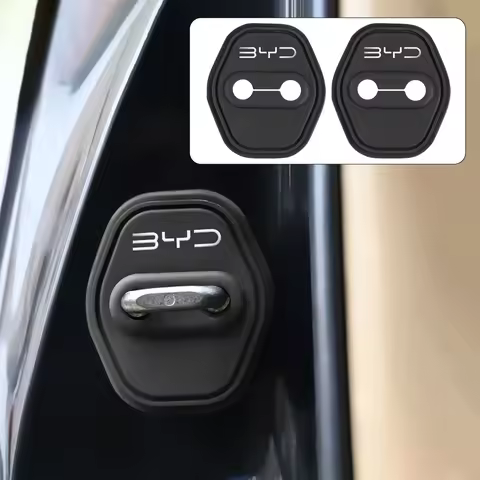 Car Door Lock Buckle Silicone Protective Cover For BYD Atto Seal U Dmi Dolphin Surf Tang Sealion Han