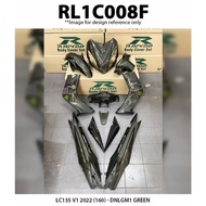 RAPIDO COVER SET CUSTOM LC135 V1 HIJAU LUMUT 2022