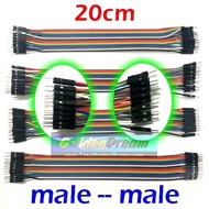 Rainbow Cable Jumper Male Male Male Breadboard Arduino Wire Bread Board Cable Jumper Male to Male Ca