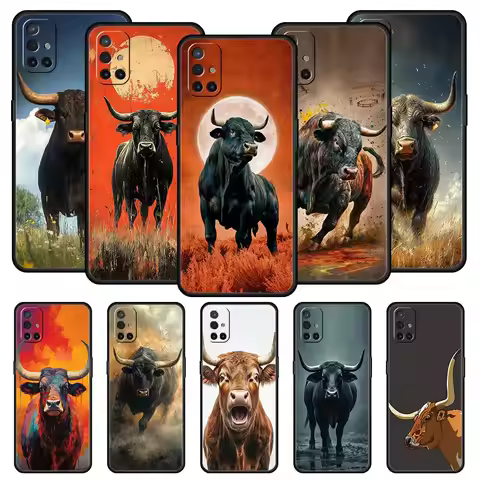 Bull Animal Phone Case For OnePlus 13 12 11 10 9 8 7T Pro 13R 12R 10R 9RT 8T Nord N200 N30 2T CE 2 3