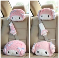 melody公仔 車枕 安全帶 melody 頭枕 頸枕 車用 車載 攬枕 cushion 抱枕