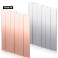 12 Pcs Pure Copper Zinc Anode Sheet 99.9% High Purity Copper Zinc Electrode Strips 0.04 Inch X 0.98 