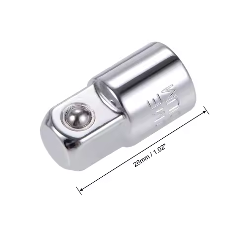 Uxcell 1/2/3pcs 1/4 Inch Drive (F) x 3/8 Inch (M) Socket Adapter Female to Male Chrome Vanadium Stee