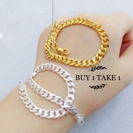 BUY 1 TAKE 1 925 silver bracelet +Bangkok gold bracelet