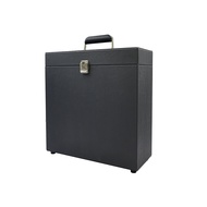 [musbmy] Vinyl Record Storage Box Portable and Carrying Case with Lids Handle Dustproof Moisture-pro