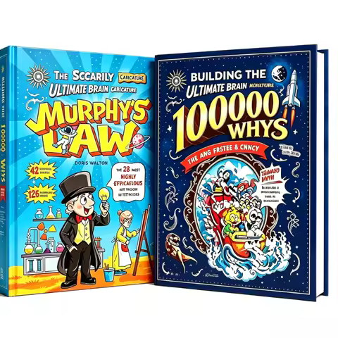 1/2 Books Set Murphy's Law & 100000 Whys Kids Science Humor Educational Storybooks English Early Rea