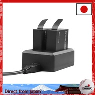 AKASO Action Camera Brave7 LE Charger with 2 x 1350mAh Batteries and USB Cable Included
