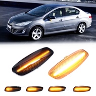 2PCS Side marker lamp LED Dynamic turn signal light for Citroen C4 Picasso C3 C5 X7 DS3 DS4 Peugeot 