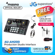 Maono Maonocaster AU-AM200 Portable All-In-One Podcast Production Studio Audio Interface