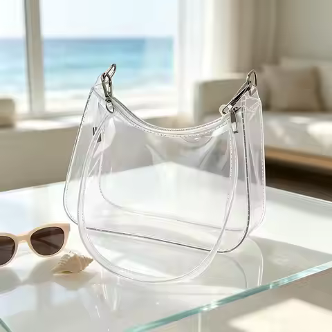 Clear Bag Waterproof Lightweight PVC Pouch Organizer Concert Bag shoulder bag for Concert Events Par
