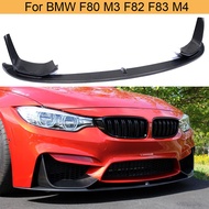 For F80 M3 F82 F83 M4 Carbon Fiber Car Front Bumper Lip Diffuer with Splitters for BMW 4 Series F80 