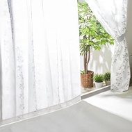 Iris Plaza Lace Curtain, 1 Piece, 78.7 x 78.0 inches (200 x 198 cm), UV Protection, Privacy Protecti
