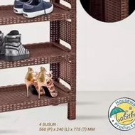 Plastic Shoe Rack, Plastic Stacking, Complete Plastic Rack, 3 Tiers, 4 Tiers, 5 Tiers, Tabitha Origi