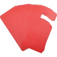 GLOBLELAND 30Pcs Plastic Door Knob Hangers Signs PVC Blank Door Signs Do Not Disturb Door Hanger Sig