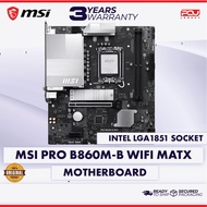 MSI PRO B860M-B WIFI MATX LGA1851 MOTHERBOARD (3 YEARS WARRANTY)