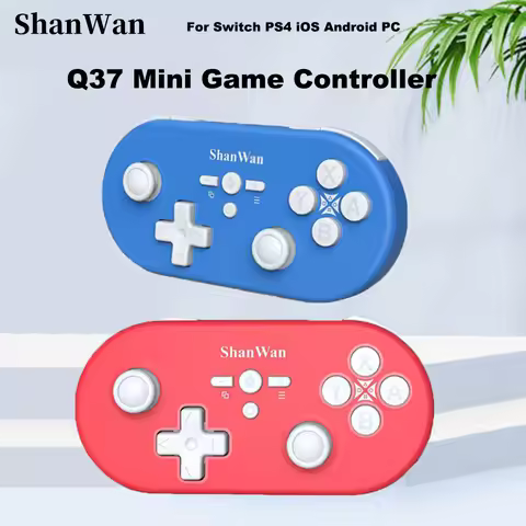 Shanwan Q37 Wireless Gaming Controller Mini Bluetooth Gamepad Micro For Switch PS4 Android iOS PC wi