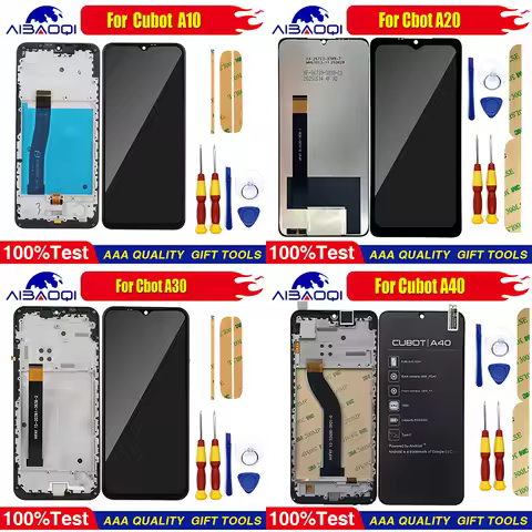 XUNQIYI New Original Touch Screen For CUBOT A1 A10 A20 A30 A40 A50 LCD Display With Frame Perfect Re