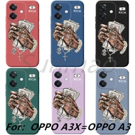 For OPPO A12 A12E A3 A3S A3X A52 A5S A57 A77S A94 A5 PRO Phone Case, Hip-Hop, Money, Cross Necklace 