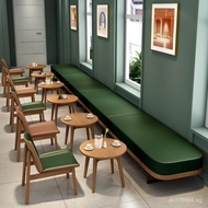 Table and Chair Sofa Meeting Dessert Leisure Cafe Star Table and Chair Solid Wood Combination Table 