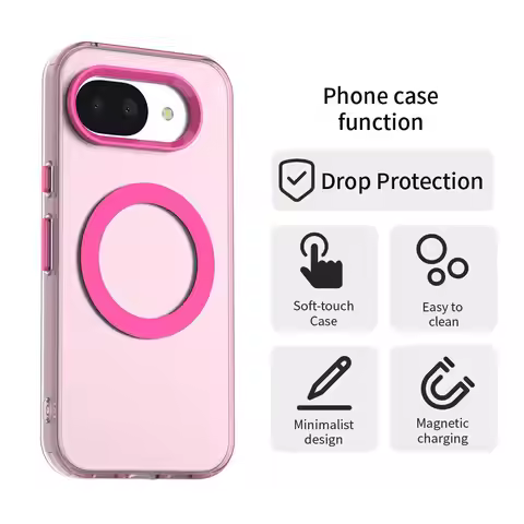 Candy Color Phone Case For Magsafe Wireless Charge Google Pixel 10A 10 Pro XL 9 9A 8 8A Magnetic Cle