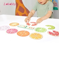 Lohobby Fruit Fractions for Kids Math Manipulatives Learning Activities Math Games