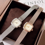 [Authentic Original Order Original Box Packaging] agete Exquisite Watch Square Roman Numeral Dial Qu