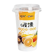 吃果籽 果汁吸凍 橘子百香果  220g  18個