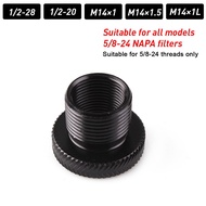 Aluminum 5/8-24 to 1/2-20 1/2-28 M 14x1/ M14x1.5 Car Fuel Filter Tube Thread Adapter For 223 .308 AK