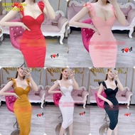 Vietnam ruffled body dress