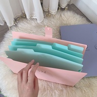 Student Multi-Layer Folder A4 Test Paper Bag File Folder Lecture Note Storage Book File Sorting Orga