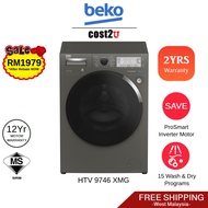 [Display Clearance] Beko 9kg Wash &amp; 5kg Dry Washer Dryer | HTV9746XMG (Washing Machine Mesin Basuh 洗衣机)