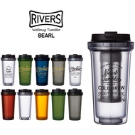 Japan Rivers Bearl Portable Travel Mug Cold Brew Coffee Cup Pear Blossom Cup ins Cup seal anti-scald