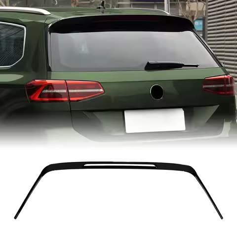 For VW Volkswagen Passat B8 Wagon 2016-2023 Touring Rline Style Rear Spoiler Wing Lip + Trunk Side S