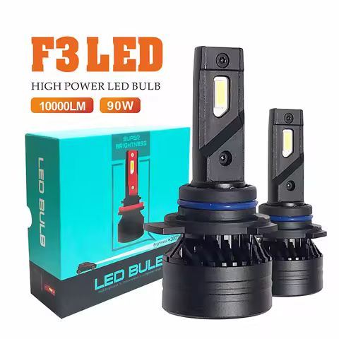 JunYue F3 90W H7 LED Car Headlight Bulbs H1 H7 H8 H9 H11 9005 9006 9012 LED Fog Lamps H7 H4 LED Head