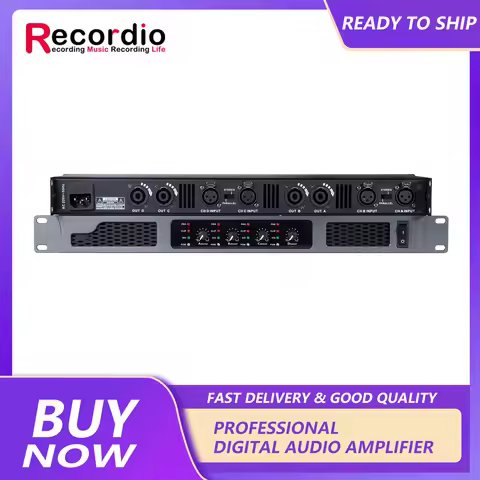 GAP-DA4450 450W*4 Class D Professional Digital Ampilifer For Stage Dj Church Family Karaoke Outdoor 