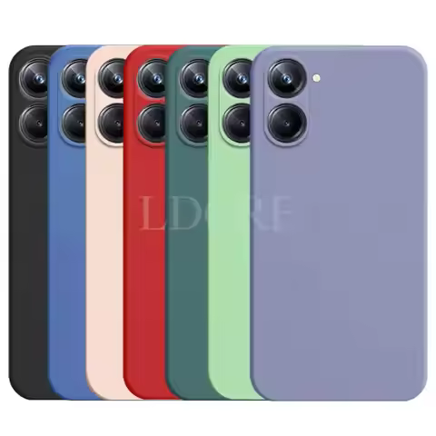 For Realme 10 Pro Case Liquid Silicone Coque For Realme 10 Pro Cover TPU Fundas Protective For Realm