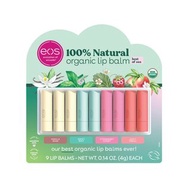 減!減!減! EOS 100% Natural Organic Lip Balm 9 Sticks 有機 純天然護唇膏 9支裝【840044710073】