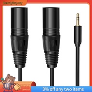 [In ]Multi-Function Audio Cable 3.5/6.35mm Male Jack to Double XLR Male Jack Cable XLR Extension Cab