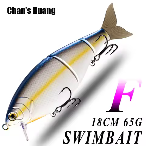 Chan's Huang Wake Bait Floating Multi Jointed Swimbait 7.1INCH 2.29OZ Lifelike 3 Segments Fishing Lu