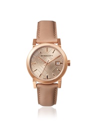 Burberry Women's BU9109 Beige Leather Strap Watch