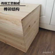 HY-# LM7QWholesale Tatami Wooden Box Bed Storage Box Bedroom Deck Windows and Cabinets Stitching Bed Widened Solid Wood