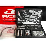 RCB S3-V2 Footrest Full Shifter Raider 150 Carb & Fi BLACK/SILVER