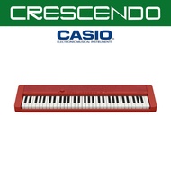 Casio CT-S1RDC2-FA CT-S1 Series 61 Keys Casiotone Keyboard Red with Free Original Casio Adapter