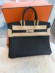 Hermes🌟Birkin 25 黑銀 togo stamp G