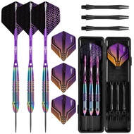 CyeeLife Colorful Aluminum Alloy Dart Set | 25g Hard Steel Darts | Shock-resistant, stable, and perf