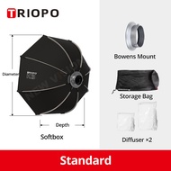 Triopo K3 55cm 65cm 90cm 120cm Quick Release Softbox Can Change to Bowens Mount or Flash Mount Octag