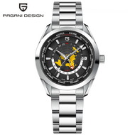 PAGANI DESIGN GMT Automatic Watch Men Original Japan NH34 Mechanical Watch For Mens Stainless Steel