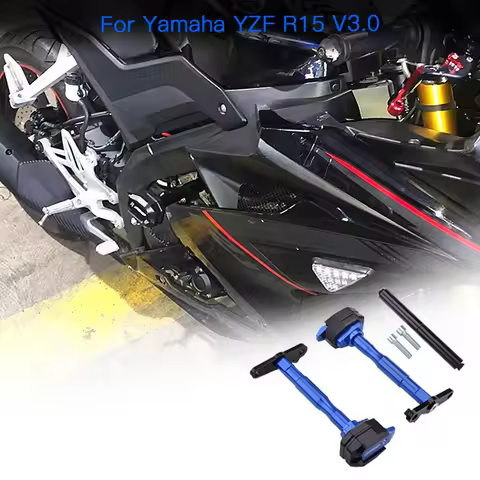 Motorcycle Falling Protection Frame Crash Pads Engine Sliders Protector Compatible with Yamaha YZF R