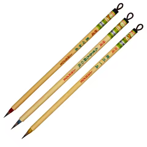 Weasel Rabbit Hair Brush Pen Small Regular Script Writing Brush Chinese Line Drawing Copy Scriptures