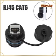 ROWANSG RJ45  Connector, Circular Shielded Cat6A RJ45  Connector, Ethernet Bridge Joint IP68 Waterpr